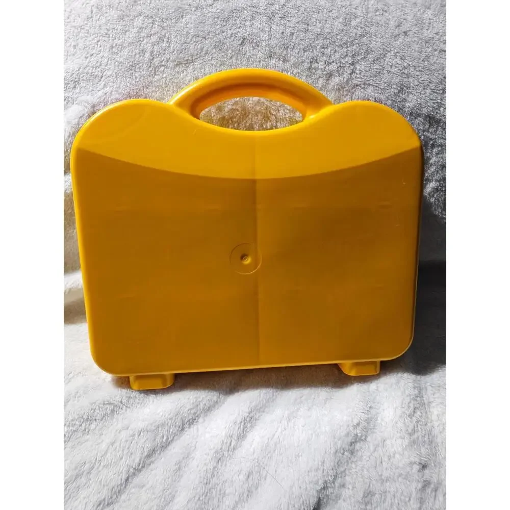 Lego Yellow & Orange Plastic Carrying Storage Case Dividers 9oz Of Mixed Legos